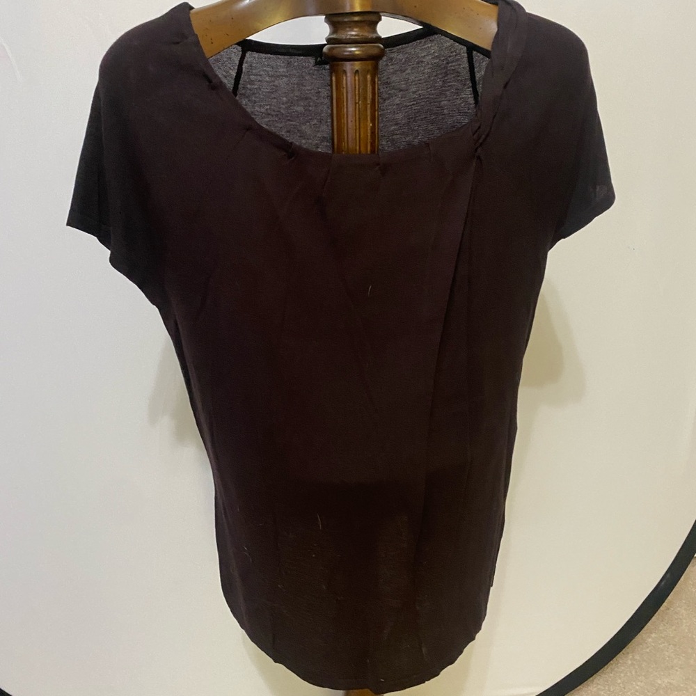 ANTONIO MELANI Brown Raglan Silk an Cotton Sweater